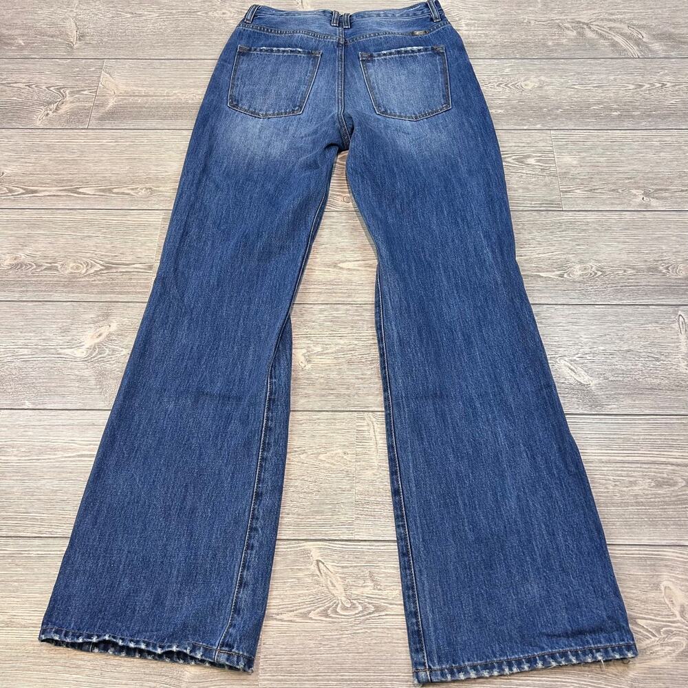 KanCan Ultra High Rise 90's Flare Jeans Blue 5/26 EUC - Picture 4 of 4